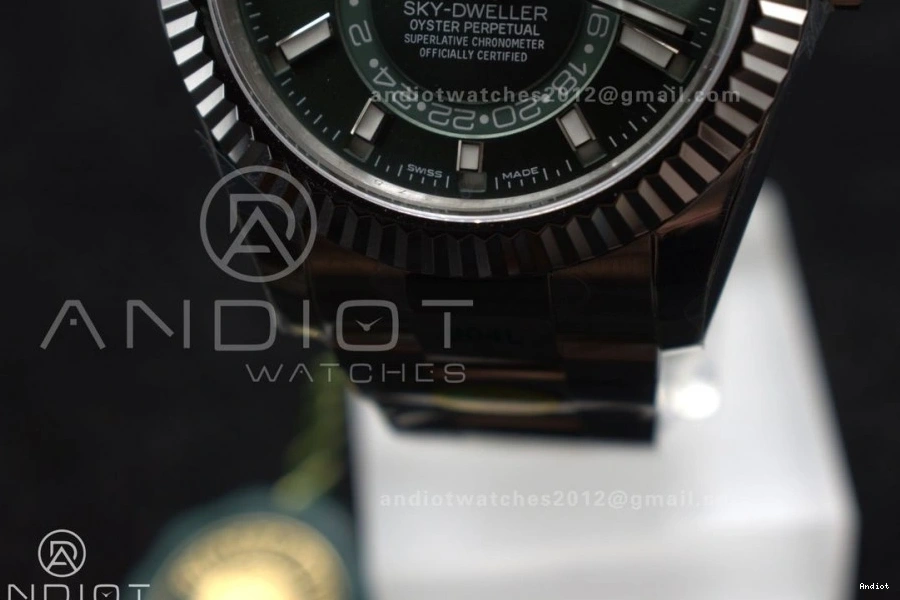 SS Green Sky-Dweller 1:1 ZF Bracelet Dial on SS Best 904L Edition A2824 326934 0216